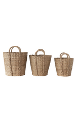 Hand-Woven Bankuan Basket with Braided Handles