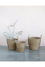 Hand-Woven Bankuan Basket with Braided Handles