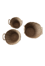 Hand-Woven Bankuan Basket with Braided Handles