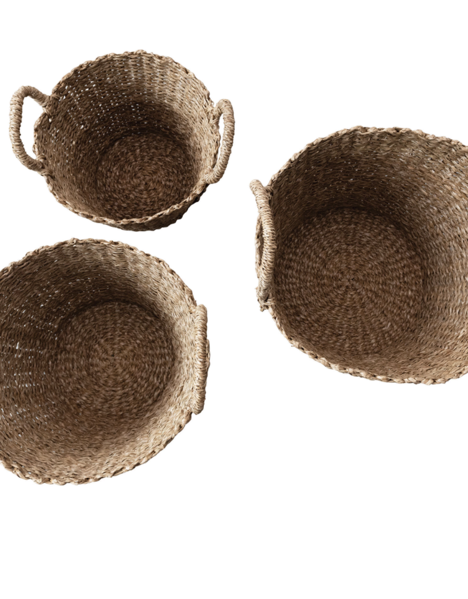 Hand-Woven Bankuan Basket with Braided Handles