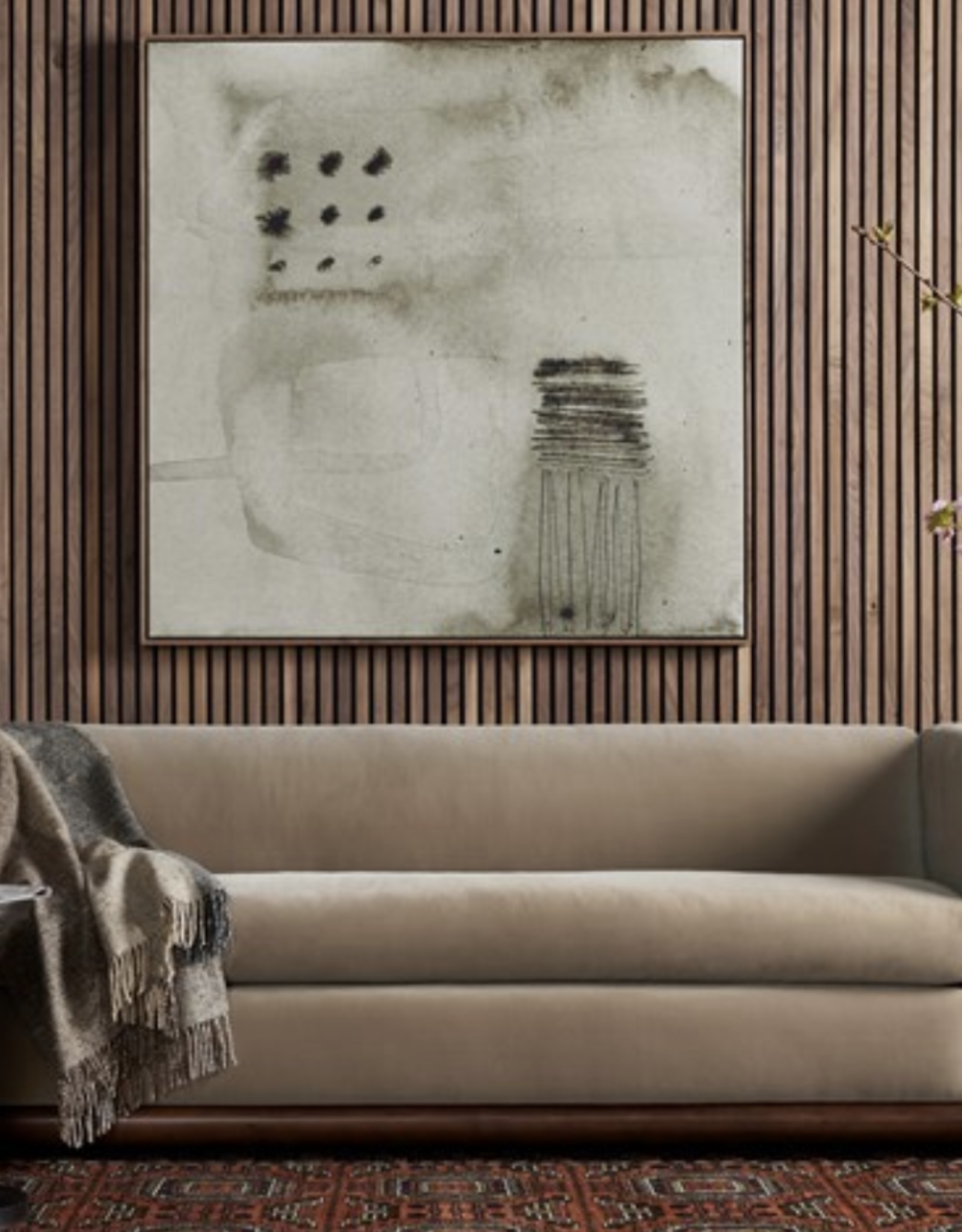 Elizabeth Sofa in Surrey Taupe-82"