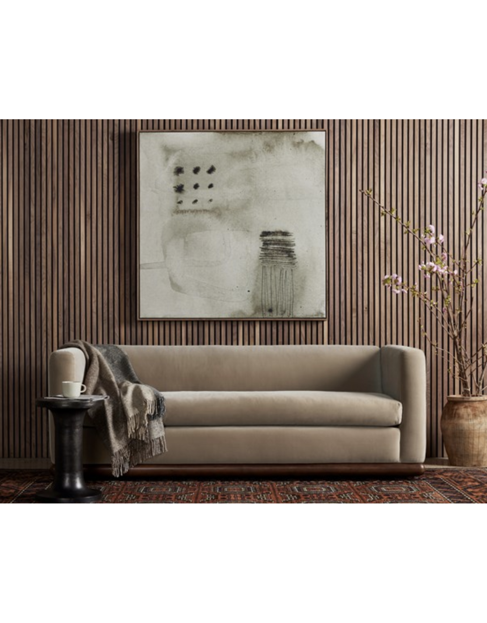 Elizabeth Sofa in Surrey Taupe-82"