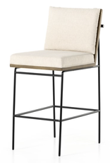 Crete Bar Stool in Savile Flax