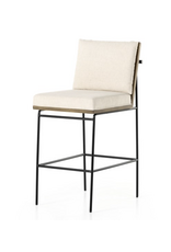 Crete Bar Stool in Savile Flax