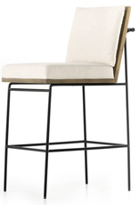 Crete Bar Stool in Savile Flax