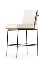 Crete Bar Stool in Savile Flax