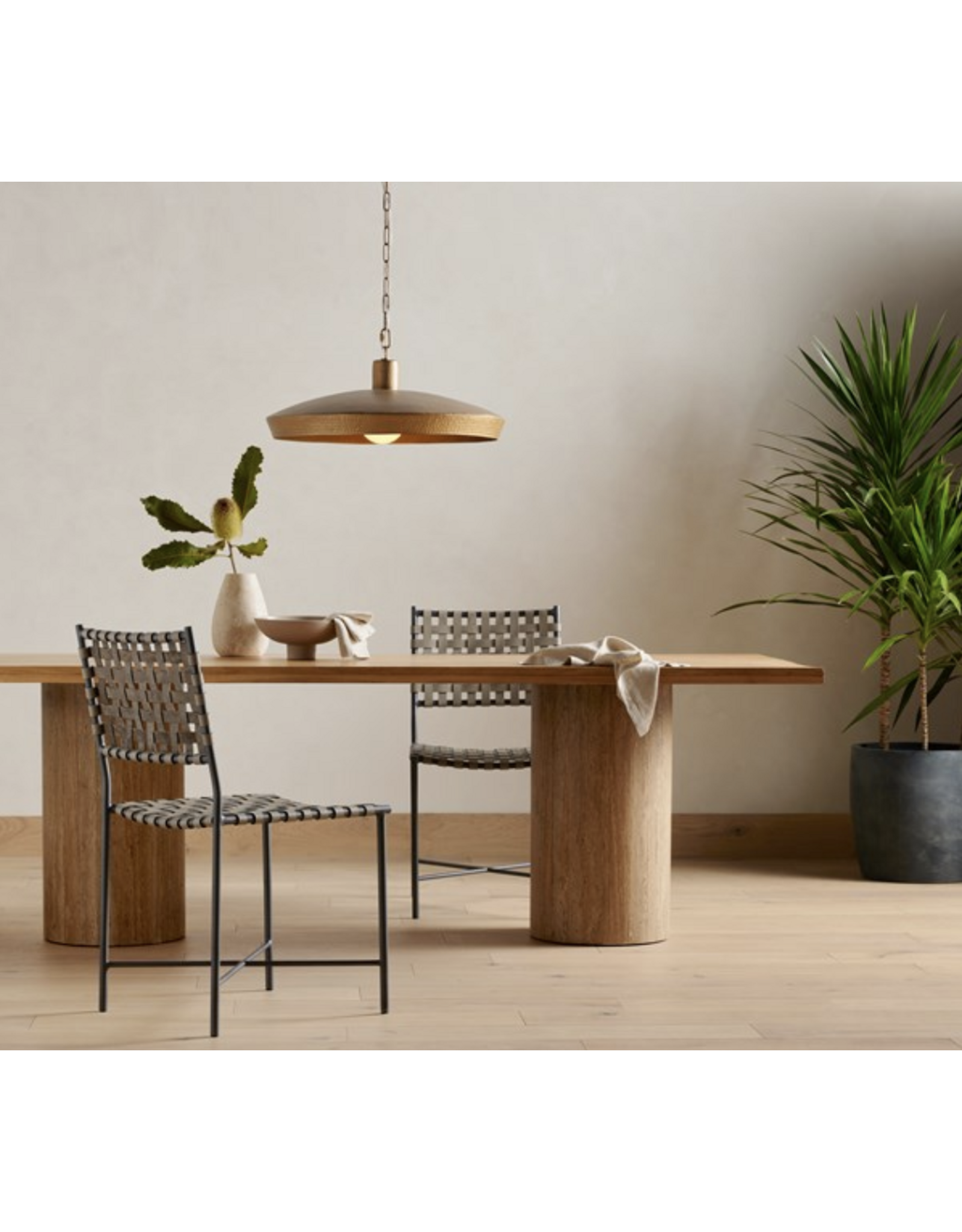 Eldon Pendant Lamp in Hammered Dark Antique