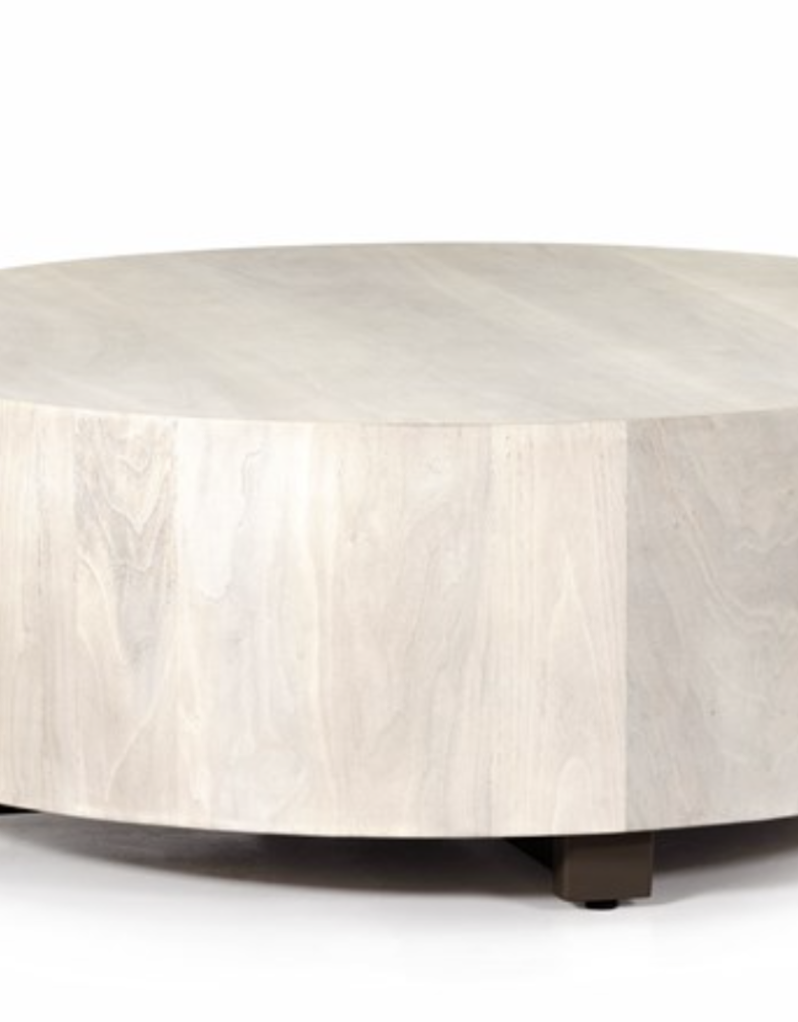 Hudson Round Coffee Table in Ashen Walnut