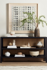 Caprice Media Cabinet in Black Wash Mango