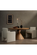 Bibianna Dining Table in Smoked Honey