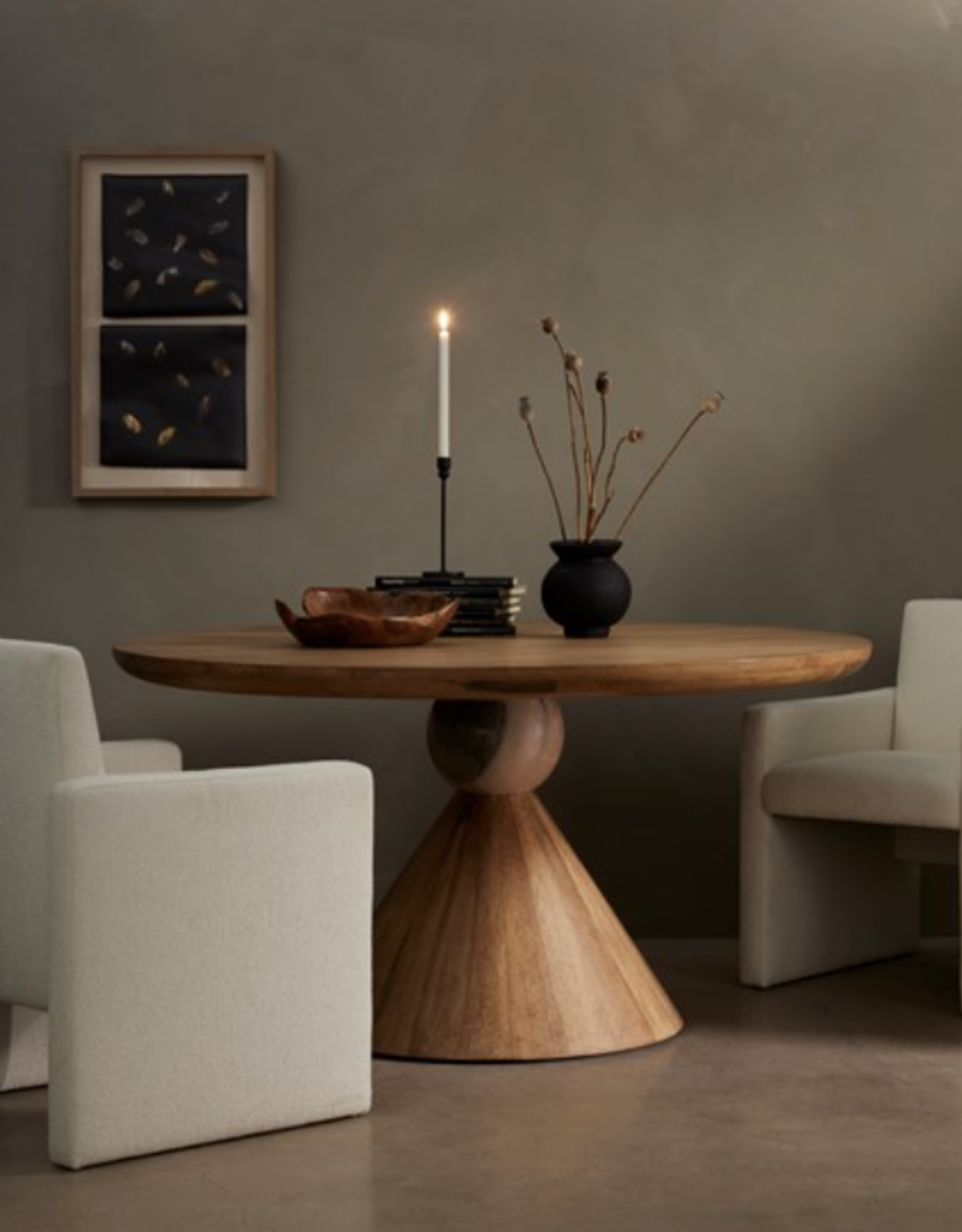 Bibianna Dining Table in Smoked Honey