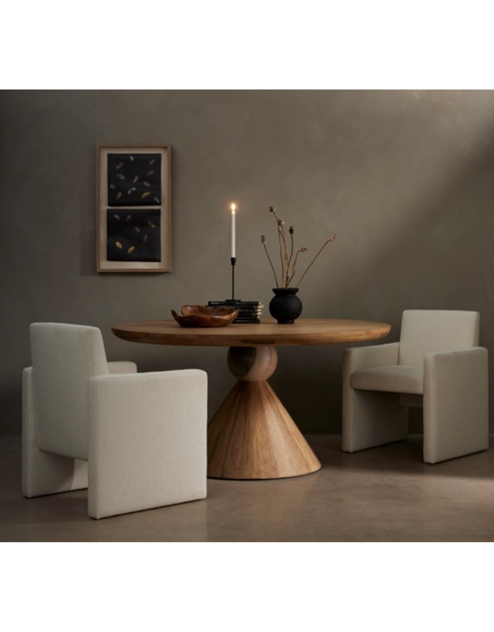 Bibianna Dining Table in Smoked Honey