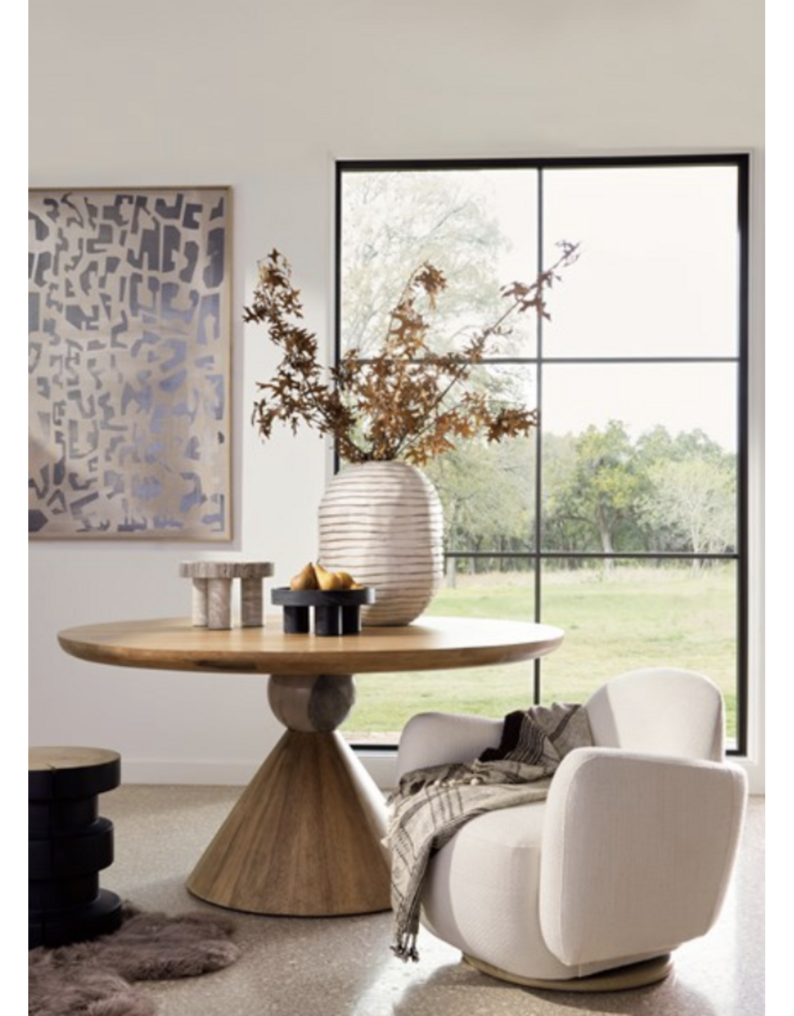 Bibianna Dining Table in Smoked Honey
