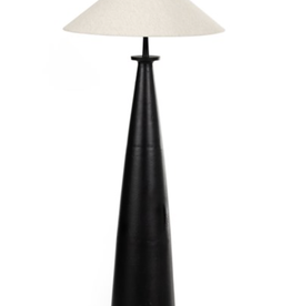 Innes Tapered Shade Floor Lamp, Matte Black