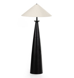 Innes Tapered Shade Floor Lamp, Matte Black