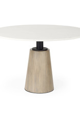 Maxwell Dining Table, White Marble