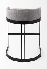 Hollyfield Grey & Black Counter Stool