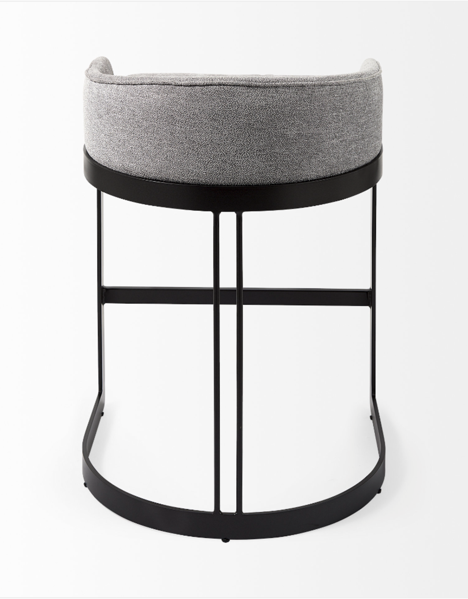 Hollyfield Grey & Black Counter Stool