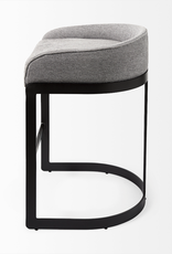 Hollyfield Grey & Black Counter Stool