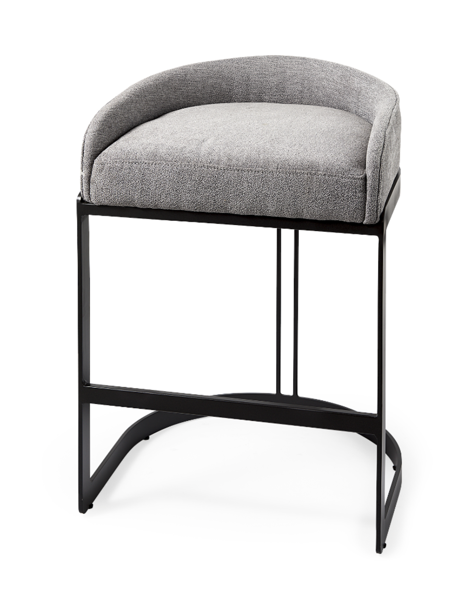Hollyfield Grey & Black Counter Stool