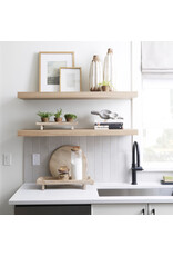 Carver White Washed Wood Tray