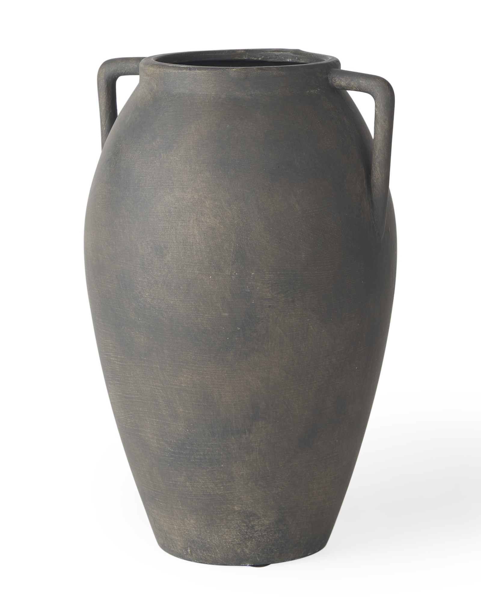 Kilian Medium Brown-Gray Double Ear Vase