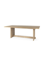 Aida Dining Table in Light Brown Wood