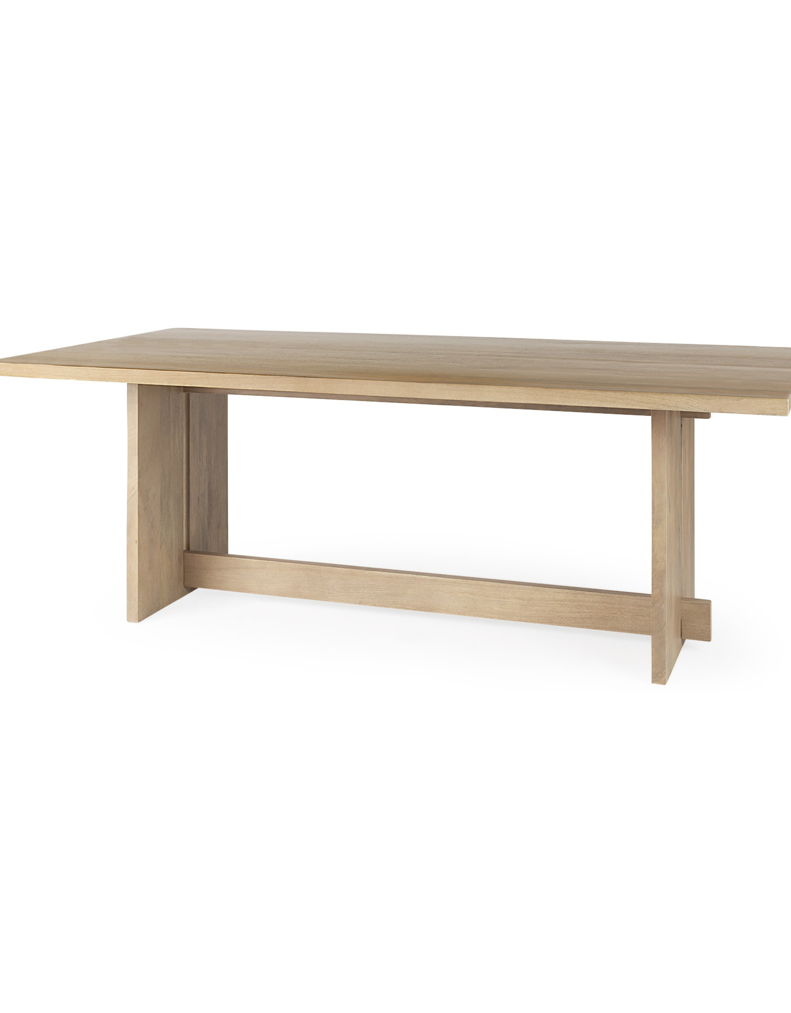 Aida Dining Table in Light Brown Wood