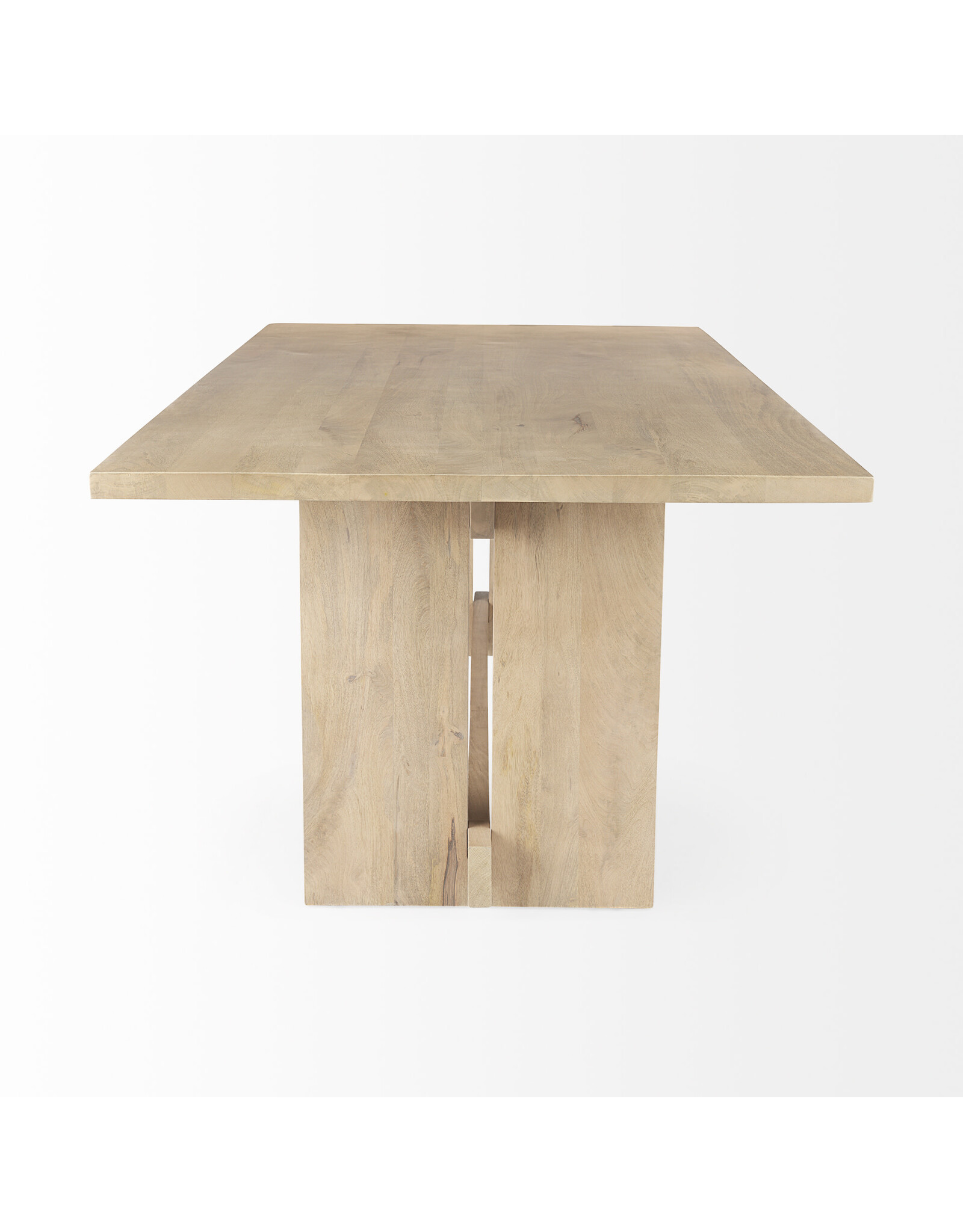 Aida Dining Table in Light Brown Wood
