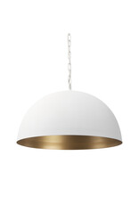 Juniper 24" Round White Dome Pendant Light