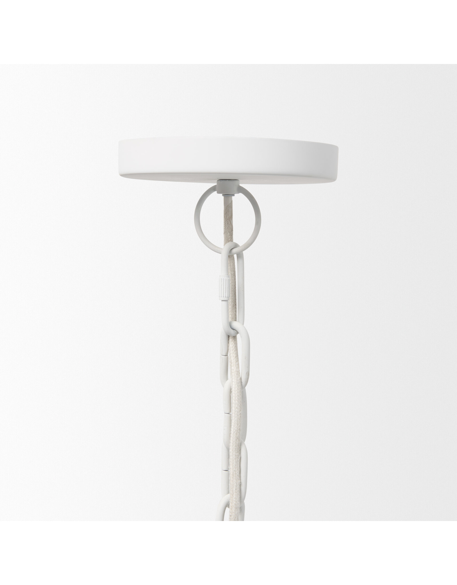 Juniper 24" Round White Dome Pendant Light