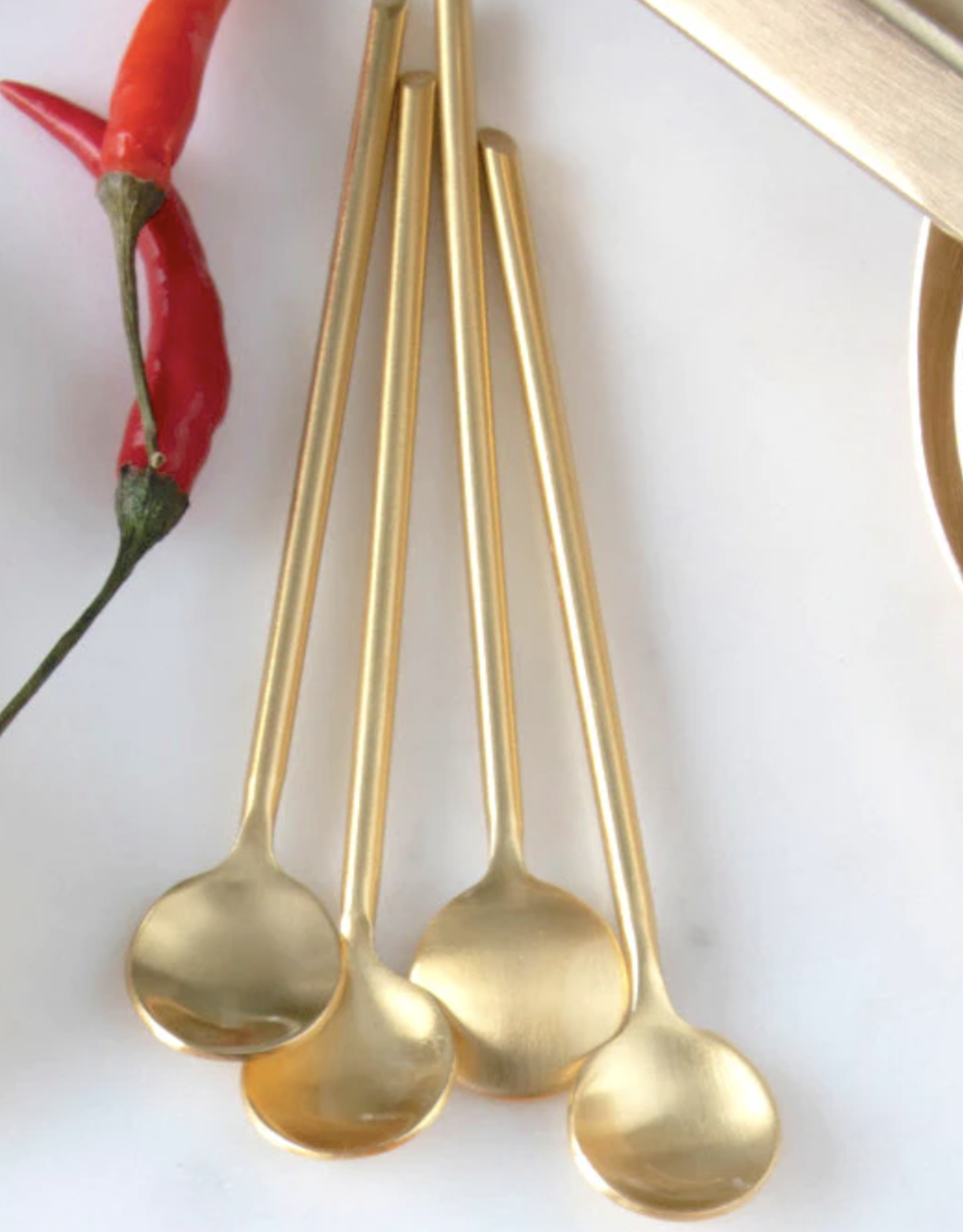 Gold Thin Spoon, 4.75"