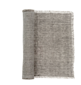Linen Runner - Warm Grey
