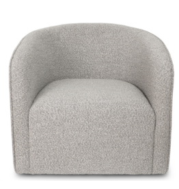 Evita Swivel Greige Boucle