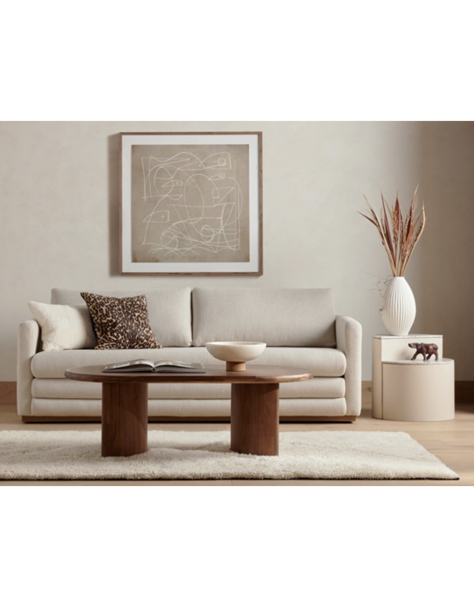Paden Coffee Table Brown Acacia
