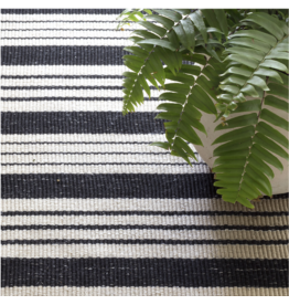 Birmingham Black Handwoven Indoor/Outdoor Rug