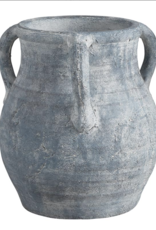 Grey Terracotta Pot with Two  Handles - SM