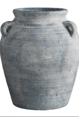 Grey Terracotta Pot with Two  Handles - LG