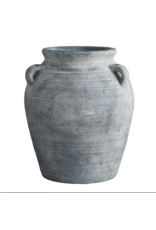 Grey Terracotta Pot with Two  Handles - LG