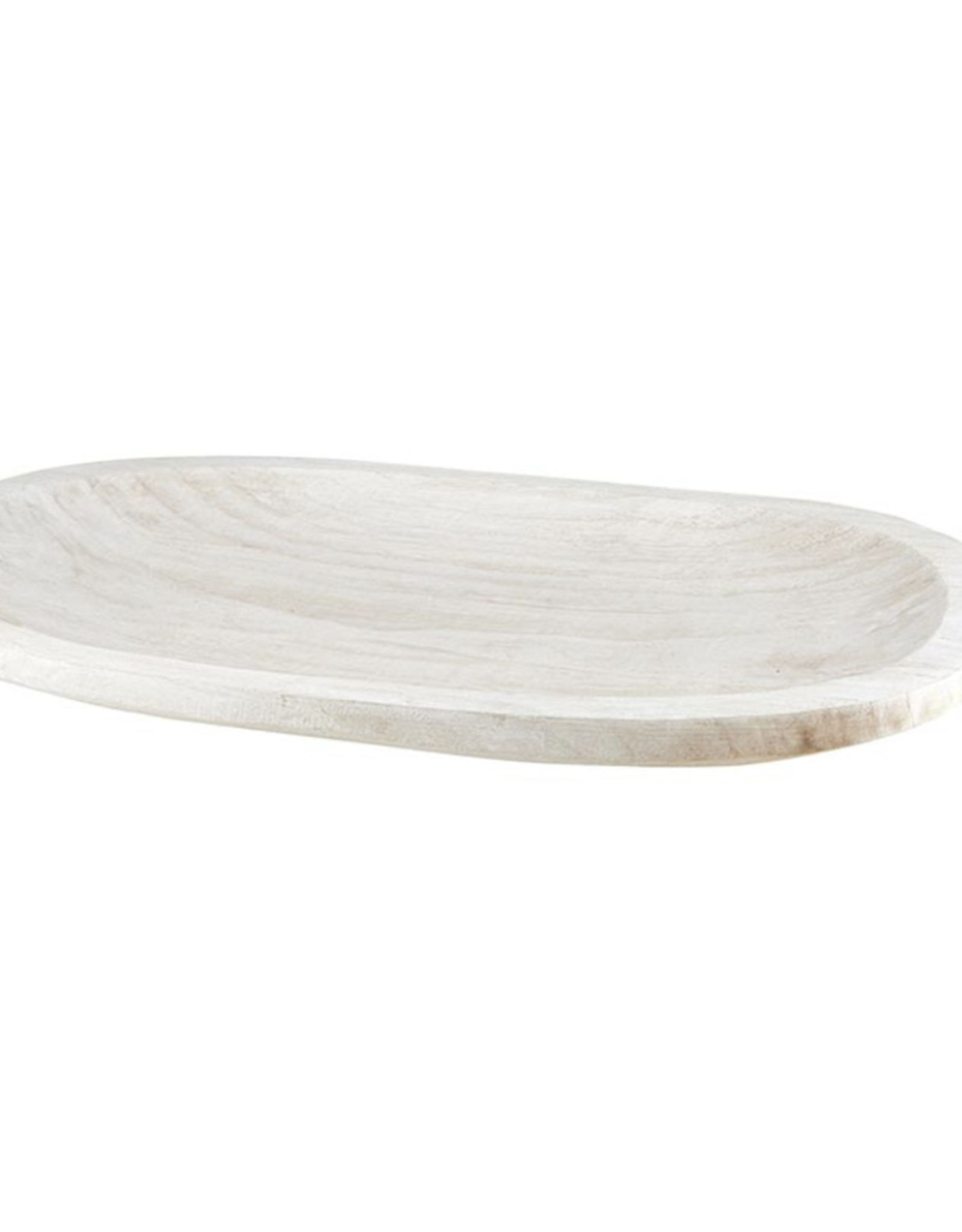 Paulownia Platter - White