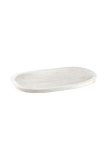 Paulownia Platter - White