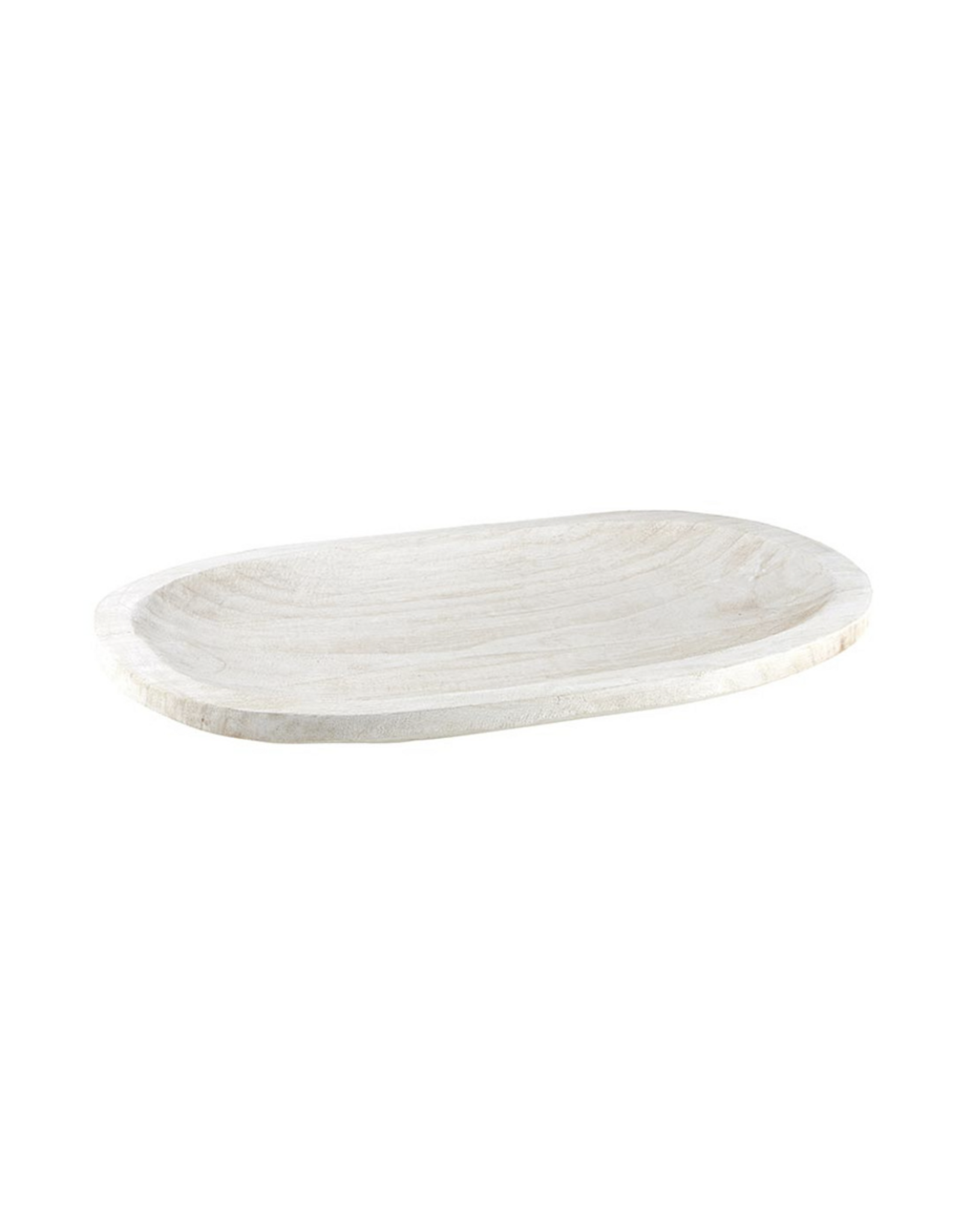 Paulownia Platter - White