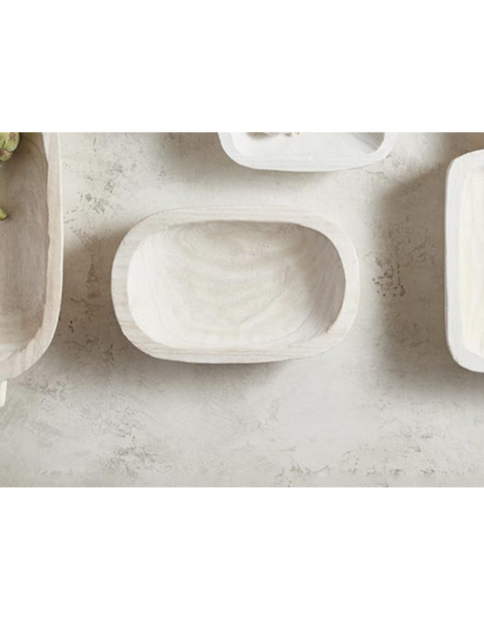 Paulownia Platter - White