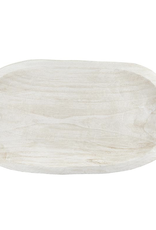 Paulownia Platter - White