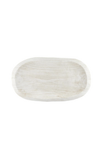 Paulownia Platter - White