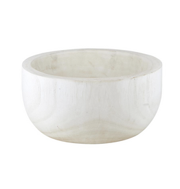Paulownia Serving Bowl - White
