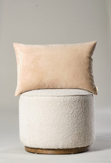Vera Velvet Pillow, Bisque 16x24