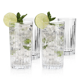 European Crystal Highball Tumblers