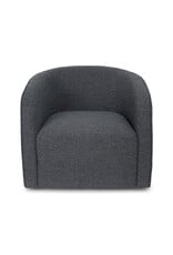 Evita Swivel Chair - Slate Boucle