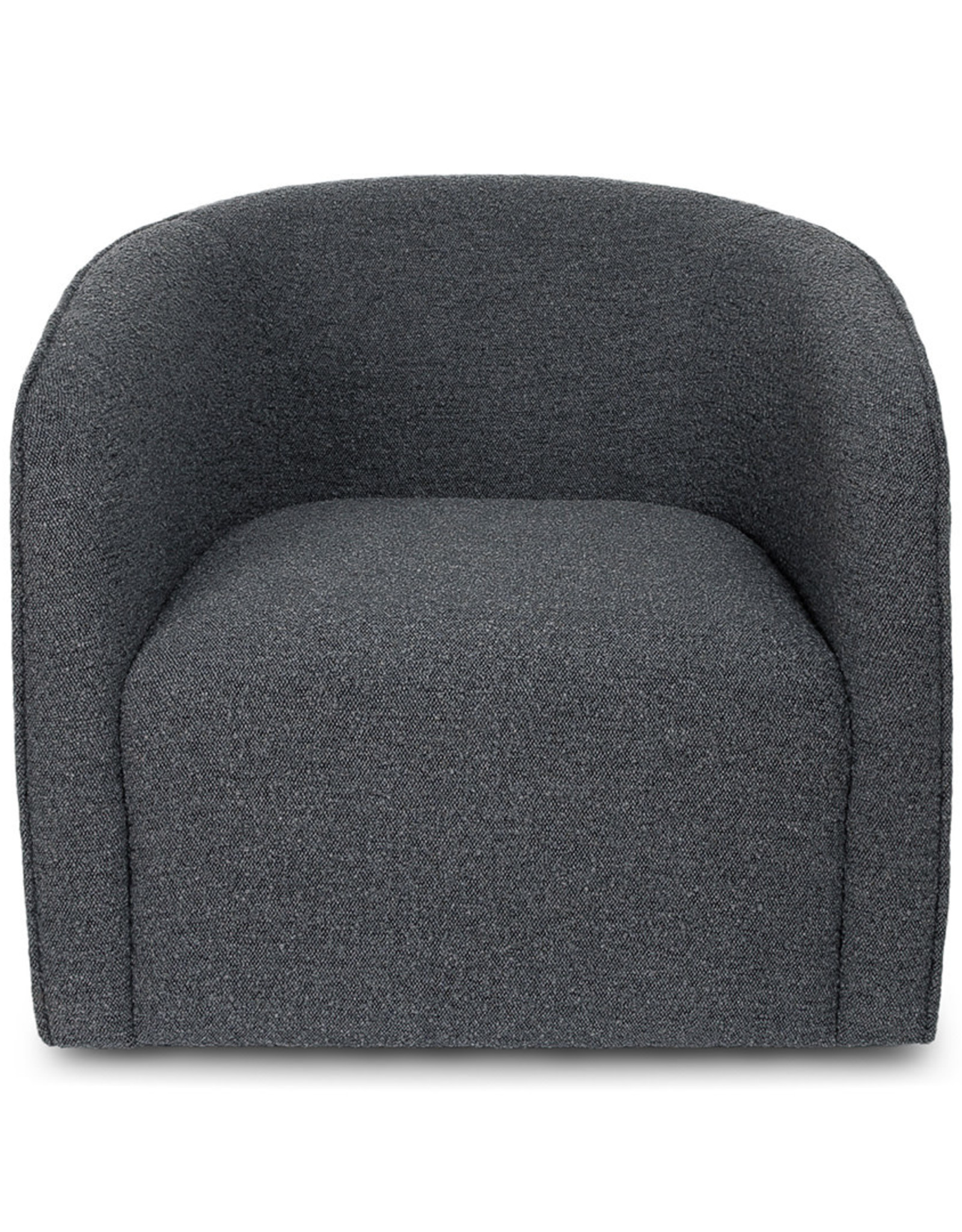 Evita Swivel Chair - Slate Boucle